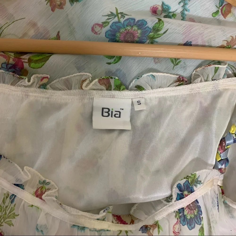 😍 Floral Print White Summer Top ✨ - Picture 10 of 12